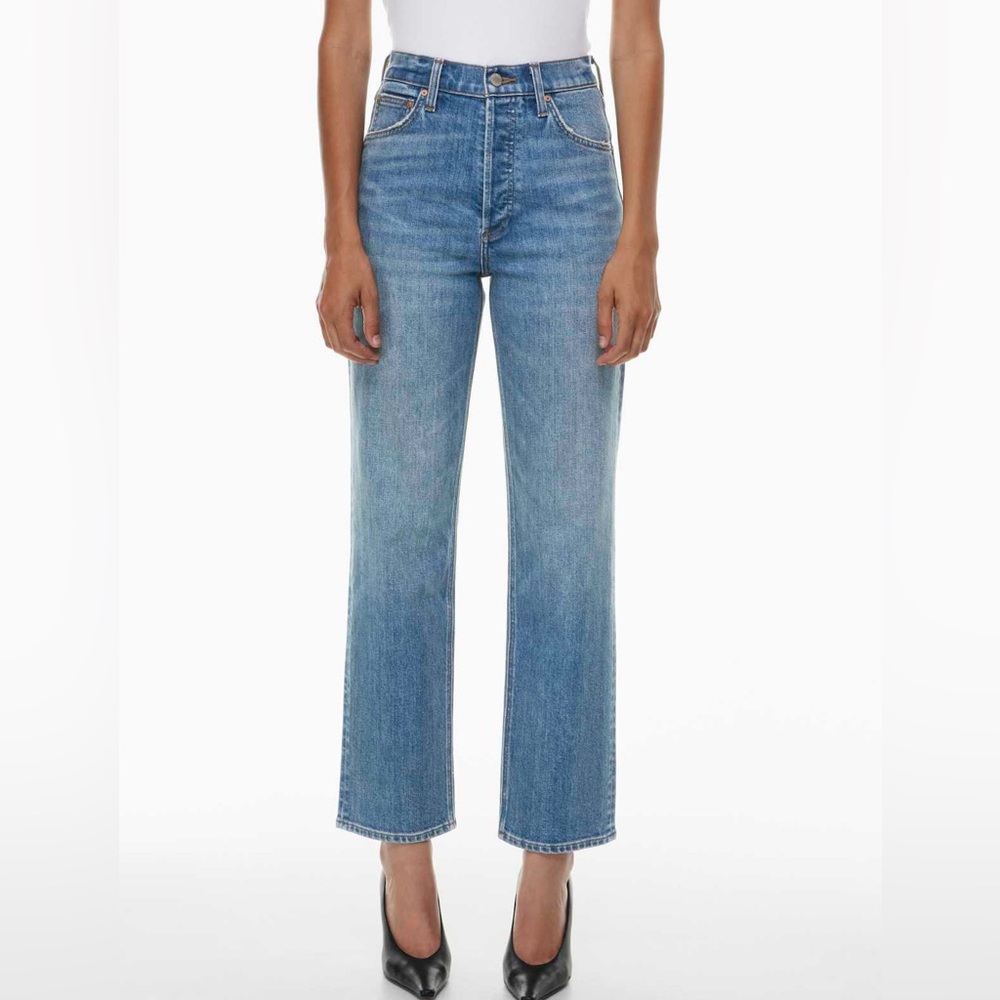 Aritzia Denim Forum Arlo High Rise Straight Jean